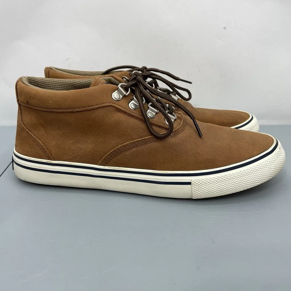 Sperry Striper II Storm Mid Sneaker Chukka Boots Waterproof Leather Brown Men 10